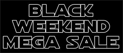 The Black Weekend 2016 Mega Sale has begun