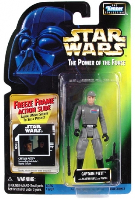 Star Wars Action Figure - Captain Piett with Blaster Rifle and Pistol - Freeze Frame Action Slide