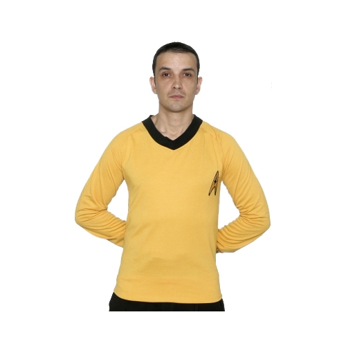 Star Trek Adult Costumes - Classic Captain Kirk Gold Shirt
