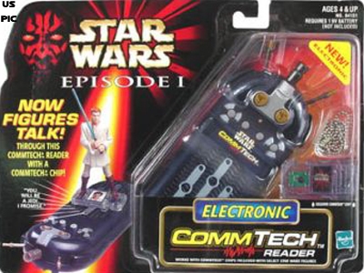 Star Wars Action Figure - Electronic CommTalk Reader - Episode 1 - for use with Commtech Figures