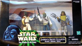 Star Wars Multi Action Figures - Star Wars Jabbas Skiff Guards - Klaatu - Barada - Nikto