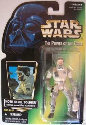 Star Wars Action Figure - Hoth Rebel Soldier with Survival Backpack and Blaster Rifle