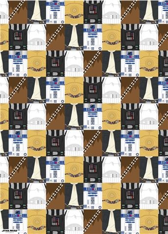 Star Wars Gift Wrap and Tags - Character Squares
