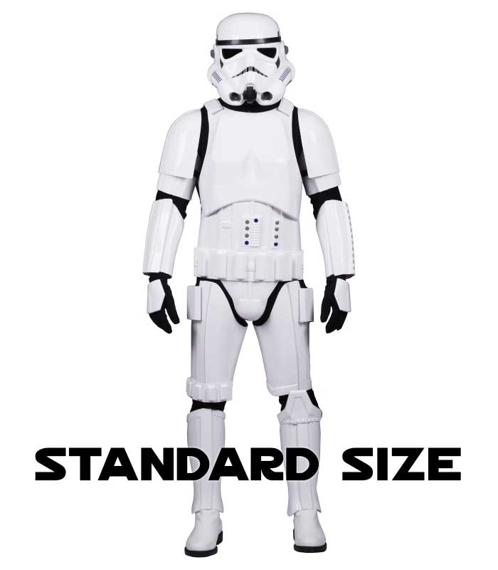Star Wars Stormtrooper Costume Armour Fully Strapped with Soft Parts -  STANDARD SIZE
