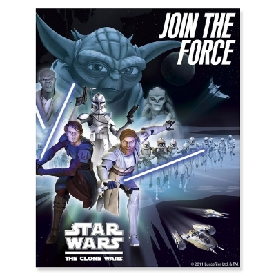 Star Wars Party Supplies - Clone Wars Invite Cards - Set of 6