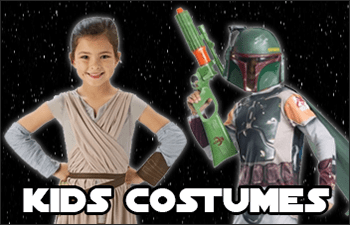 Star Wars Kids Costumes and Cosplay Outfits. Darth Vader, Boba Fett, Anakin Skywalker, Stormtroopers, Luke Skywalker, perfect for parties