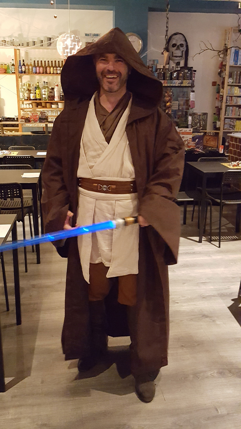 Obi-Wan Kenobi Blue Lightsaber Replica Costume Review Camille