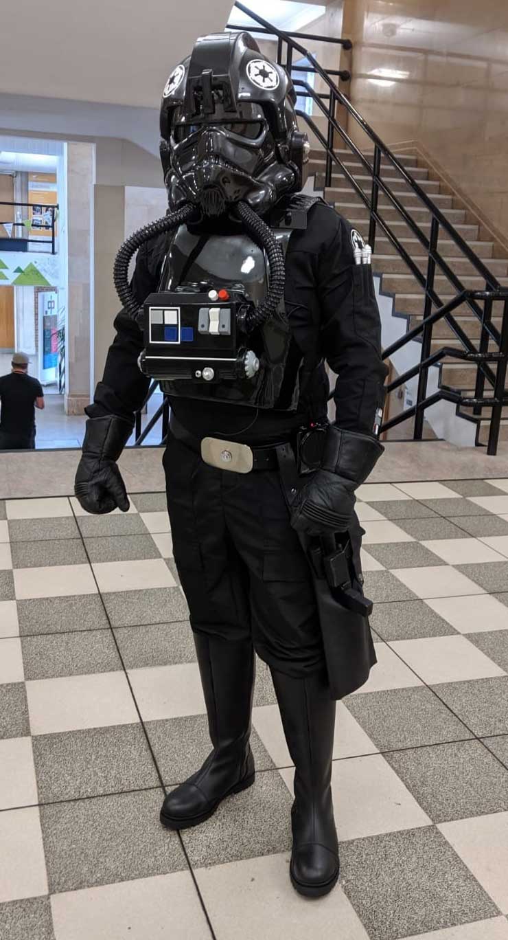 Details about   Star Wars Cosplay Imperial Tie Fighter Pilot Costume Black Flightsuit Uniform 