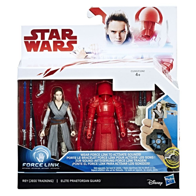 Star Wars Action Figure - Rey (Jedi Training) and Elite Praetorian Guard - The Last Jedi