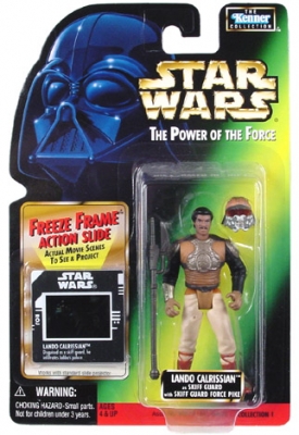 Star Wars Action Figure - Lando Calrissian as Skiff Guard with Force Pike - Freeze Frame Action Slide