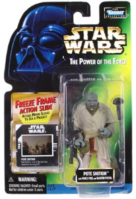 Star Wars Action Figure - Pote Snitkin with Force Pike and Blaster Pistol - Freeze Frame Action Slide