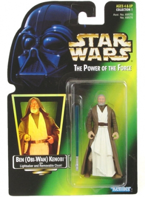 Star Wars Action Figure - Ben (Obi-Wan) Kenobi with Lightsaber and Removable Cloak