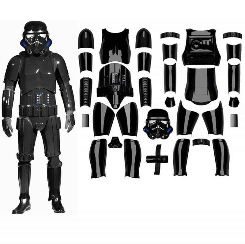 Star Wars Shadowtrooper Armour Costume with Helmet – Fully Strapped – Ready to Wear – No Accessories