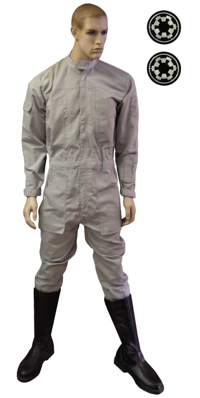 Star Wars AT-AT Driver Flight suit - Includes 2 x FREE Imperial Cog Patches - Fantastic Replica