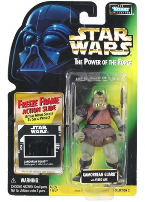 Star Wars Action Figure - Gamorrean Guard with Vibro Axe - Freeze Frame Action Slide