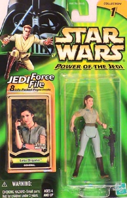 Star Wars Action Figures - Leia Organa General - Power of the Jedi