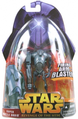 Star Wars Action Figure - Super Battle Droid (Firing Arm-Blaster)