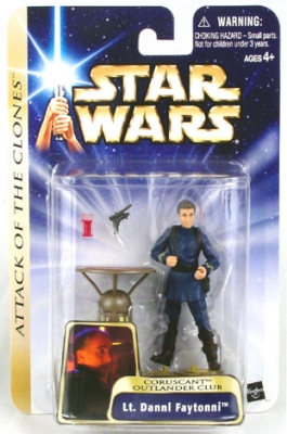 Star Wars Action Figures - Lt. Danni Faytonni Couruscant Outlander Club - Attack of the Clones - Saga Collection