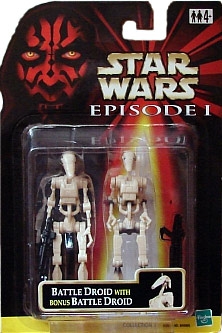 Star Wars Action Figure - Battle Droid - Clean - with Bonus Battle Droid - Episode 1