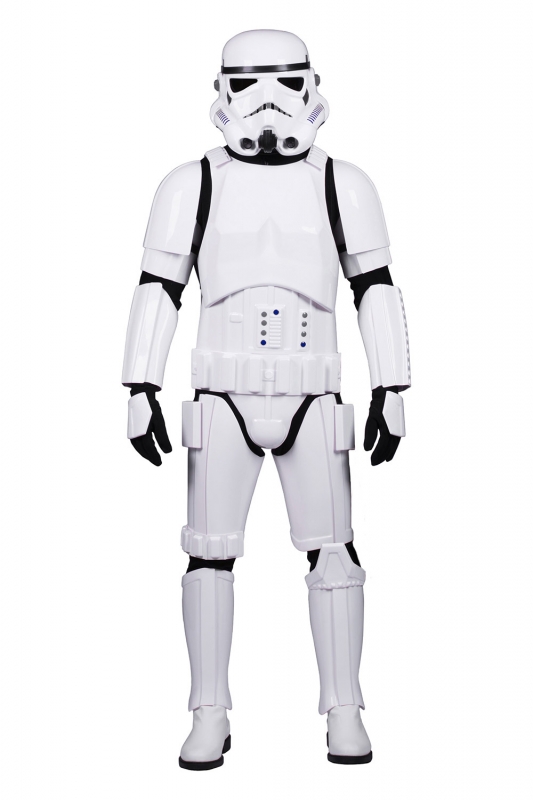 Star Wars Stormtrooper Costume Armour Fully Strapped with Soft Parts -  STANDARD SIZE