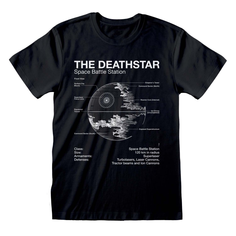 Star Wars T-SHIRTS - Death Star Sketch - Unisex