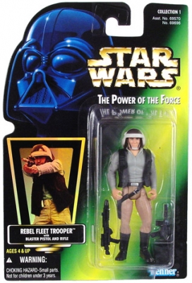 Star Wars Action Figure - Rebel Fleet Trooper with Blaster Pistol and Rifle