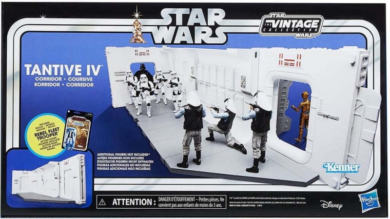 Star Wars The Vintage Collection A New Hope Tantive IV Hallway Playset, Rogue One: A Story Rebel Fleet Trooper Figure