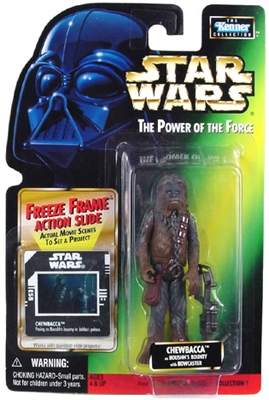 Star Wars Action Figure - Chewbacca as Boushh Bounty with Bowcaster - Freeze Frame Action Slide