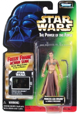 Star Wars Action Figure - Princess Leia Organa as Jabbas Prisoner - Freeze Frame Action Slide
