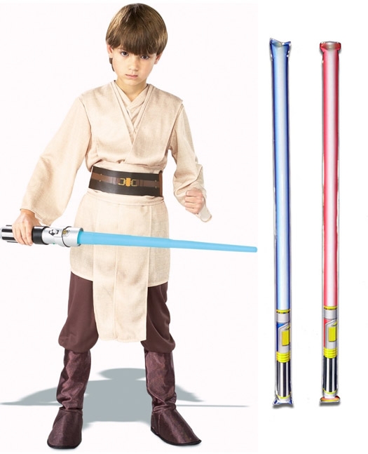 Star Wars Costume Deluxe Child Jedi Knight / Luke Skywalker - WITH x2 FREE LIGHTSABERS