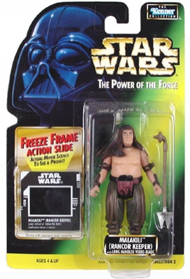 Star Wars Action Figure - Malakili (Rancor Keeper) with Long-Handled Vibro-Blade - Freeze frame Action Slide