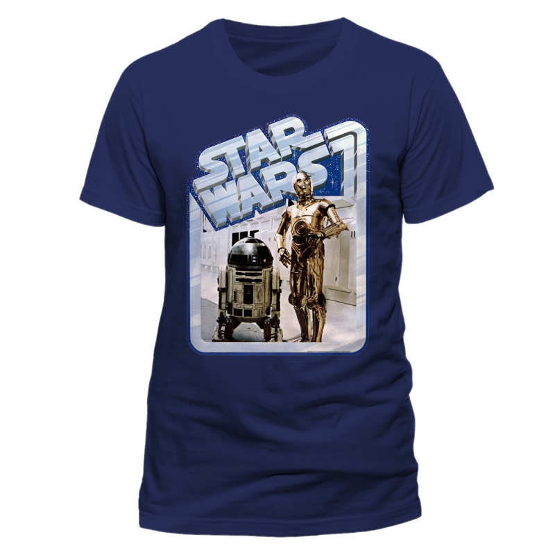 Star Wars T Shirts - Retro Droids - Sale