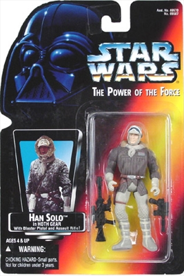 Star Wars Action Figure - Han Solo in Hoth Gear with Blaster Pistol and Assault Rifle