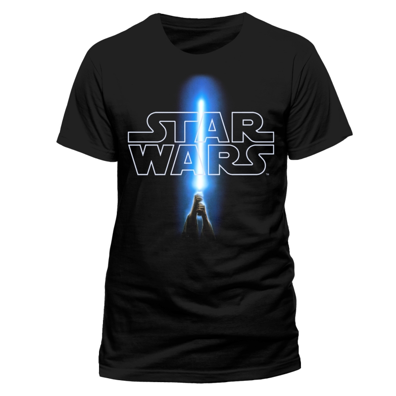 Star Wars T Shirts - Lightsaber Logo - Sale