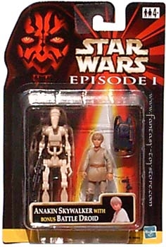 Star Wars Action Figure - Anakin Skywalker with Bonus Battle Droid - Episode 1
