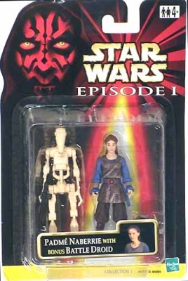 Star Wars Action Figure - Padme Naberrie with Bonus Battle Droid - Episode 1