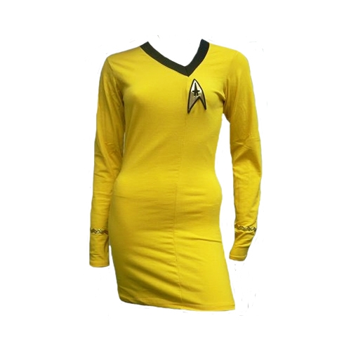 Star Trek Adult Costumes - Ladies Classic Command Yellow Dress
