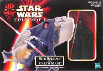 Star Wars Action Figure - Star Wars Sith Speeder and Darth Maul - Episode 1