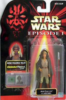 Star Wars Action Figure - Adi Gallia with Lightsaber - Episode 1 - with CommTech Chip