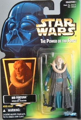 Star Wars Action Figure - Bib Fortuna with Hold-Out Blaster - Hologram