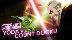 Yoda vs. Count Dooku - Size Matters Not | Star Wars Galaxy of Adventures