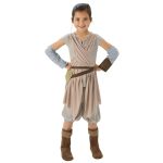 Star Wars Costume Deluxe Child - Rey The Force Awakens - WITH x2 FREE LIGHTSABERS