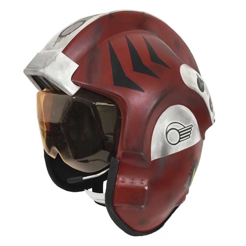 289887996.jpg Star Wars X-Wing Pilot Helmet - Replica Red Four - Weathered