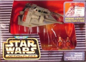 Star Wars Action Figure / Vehicle - Rebel Snowspeeder featuring Luke Skywalker and Rebel Gunner - Rare