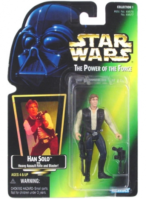 Star Wars Action Figure - Han Solo - with Heavy Assault Rifle and Blaster - Italian