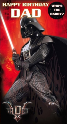 Star Wars Greeting Cards - 232 x 128mm - Star Wars - Birthday Dad Badged - SW332