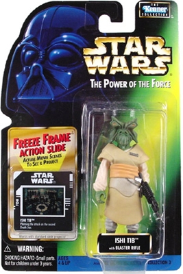 Star Wars Action Figure - Ishi Tib with Blaster Rifle - Freeze Frame Action Slide
