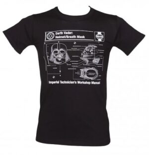 Star Wars T-SHIRTS - Haynes Darth Vader Helmet Manual - Black - Unisex