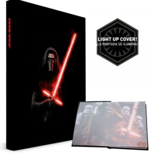 Star Wars GIFTS AND GAMES - Star Wars Episode VII Notebook with Sound and Light-Up Kylo Ren Lightsaber