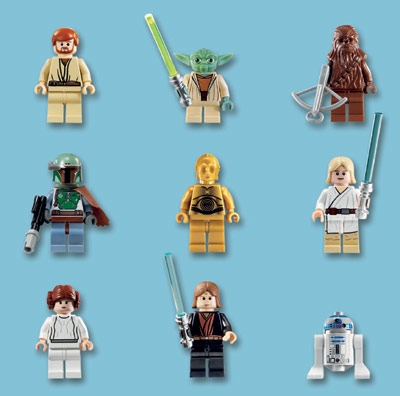 Star Wars Greeting Cards - 160 x 160 mm - Lego Star Wars - Minifigures - Blank Inside - LS007